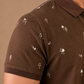 Tshirtsbuddy Mens Rustic Brown Polo T-Shirt
