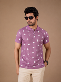 Tshirtsbuddy Men's Lavender Polo T-Shirt