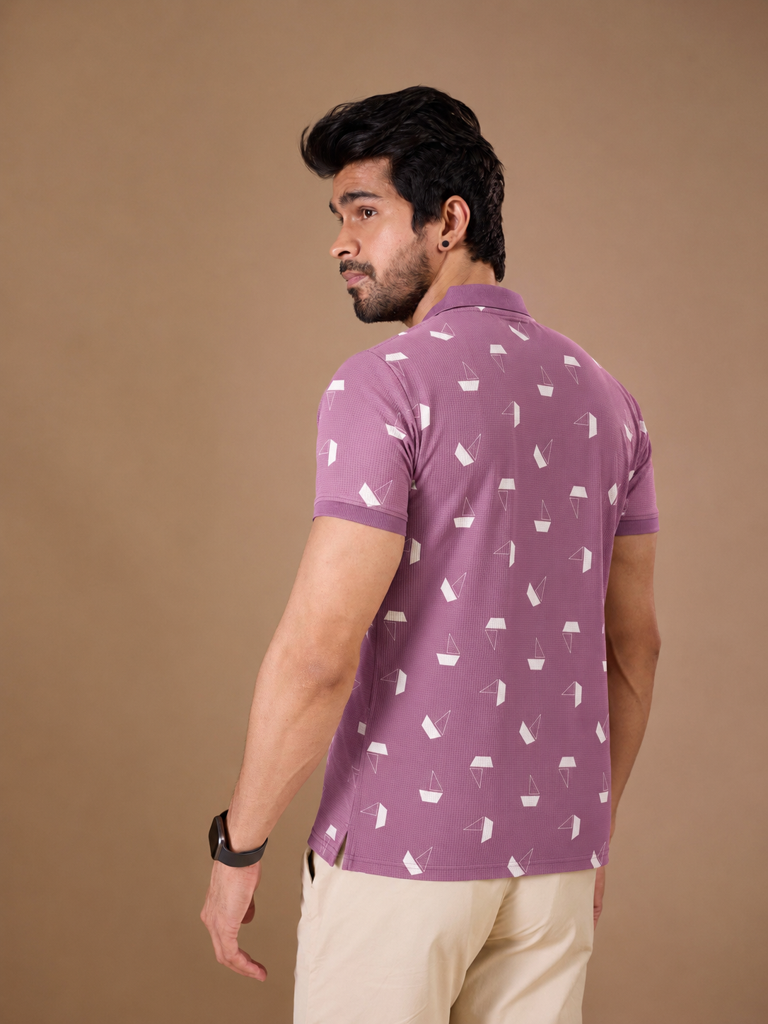 Tshirtsbuddy Men's Lavender Polo T-Shirt