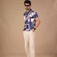 tshirtsbuddy Men's Geometric Brushstroke Pattern Polo T-Shirt