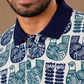 Tshirtsbuddy Men's Folk Art Bird and Floral Polo T-Shirt