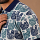 Tshirtsbuddy Men's Folk Art Bird and Floral Polo T-Shirt