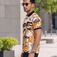 TshirtsBuddy Men's Urban Graffiti-Tag Abstract Print Polo Tshirt