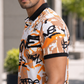TshirtsBuddy Men's Urban Graffiti-Tag Abstract Print Polo Tshirt