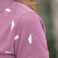 Women lavender Geometric Printed Polo T-Shirt