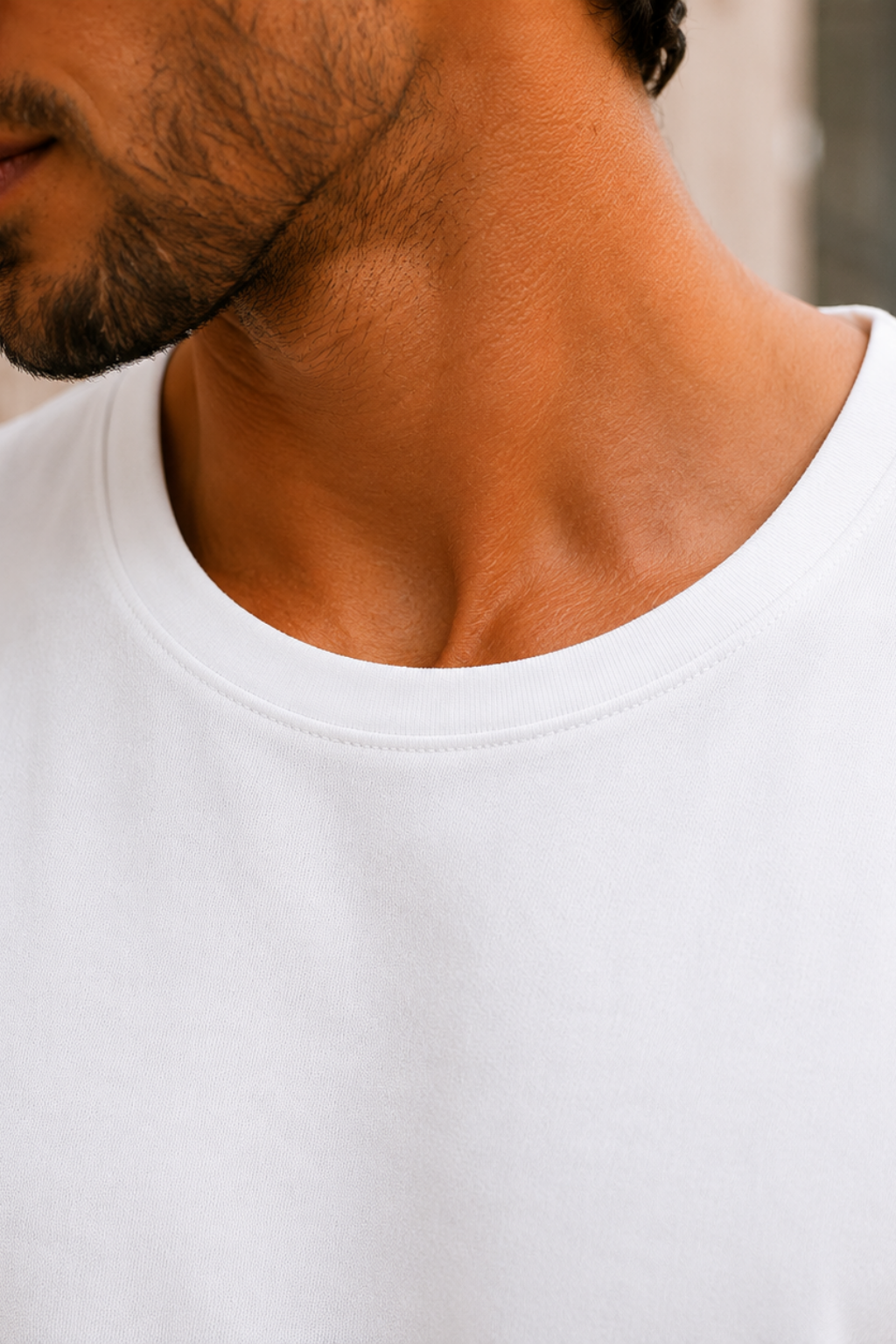 Men’s White Sleeveless Tank Top with Matching Shorts