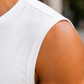 Men’s White Sleeveless Tank Top with Matching Shorts