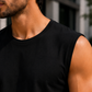 Men’s Black Sleeveless Tank Top with Matching Shorts