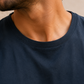 Men’s Navy Blue Sleeveless Tank Top with Black Shorts