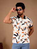 Tshirtsbuddy Men's Geometric Ribbon Pattern Polo T-Shirt