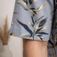 Men’s Light Grey Floral Print Camp Collar Shirt