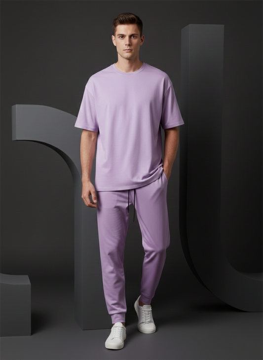 Men's Lavender Loungewear Co-ord Set