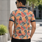 Multicolor Premium Fabric Regular Printed Polo T Shirt For Men