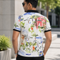 Multicolor Premium Fabric Regular Printed Polo T Shirt For Men