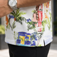 Multicolor Premium Fabric Regular Printed Polo T Shirt For Men
