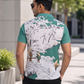Multicolor Premium Fabric Regular Printed Polo T Shirt For Men