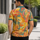 Multicolor Premium Fabric Regular Printed Polo T Shirt For Men