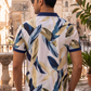 Multicolor Premium Fabric Regular Printed Polo T Shirt For Men