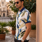 Multicolor Premium Fabric Regular Printed Polo T Shirt For Men