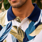 Multicolor Premium Fabric Regular Printed Polo T Shirt For Men