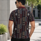 Multicolor Premium Fabric Regular Printed Polo T Shirt For Men